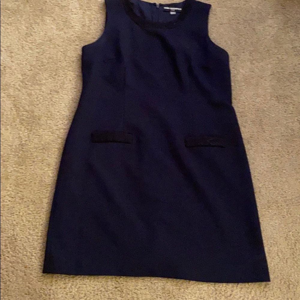 Karl Lagerfeld blue and black lace sheath!